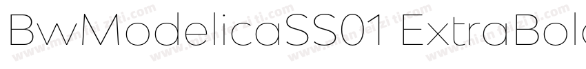 BwModelicaSS01 ExtraBoldExpanded字体转换